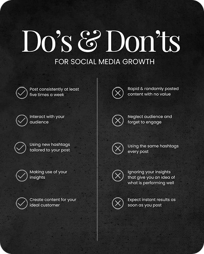 Social media do's and don'ts