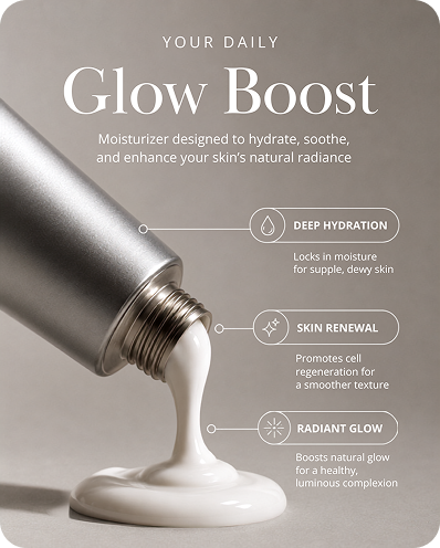 Glow boost skincare post